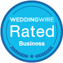 Weddingwire rated blue blank 2x