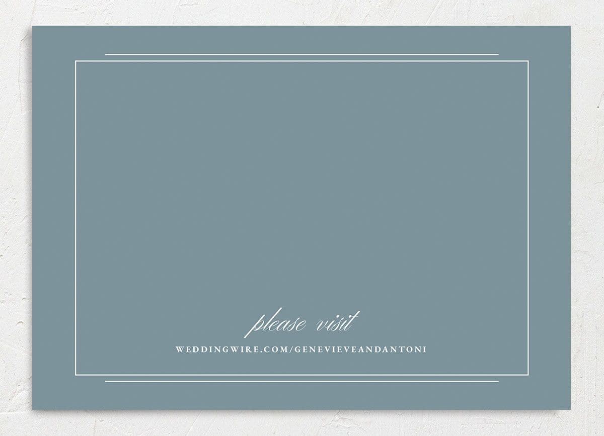 Refined Photograph Save the Date Cards back in white